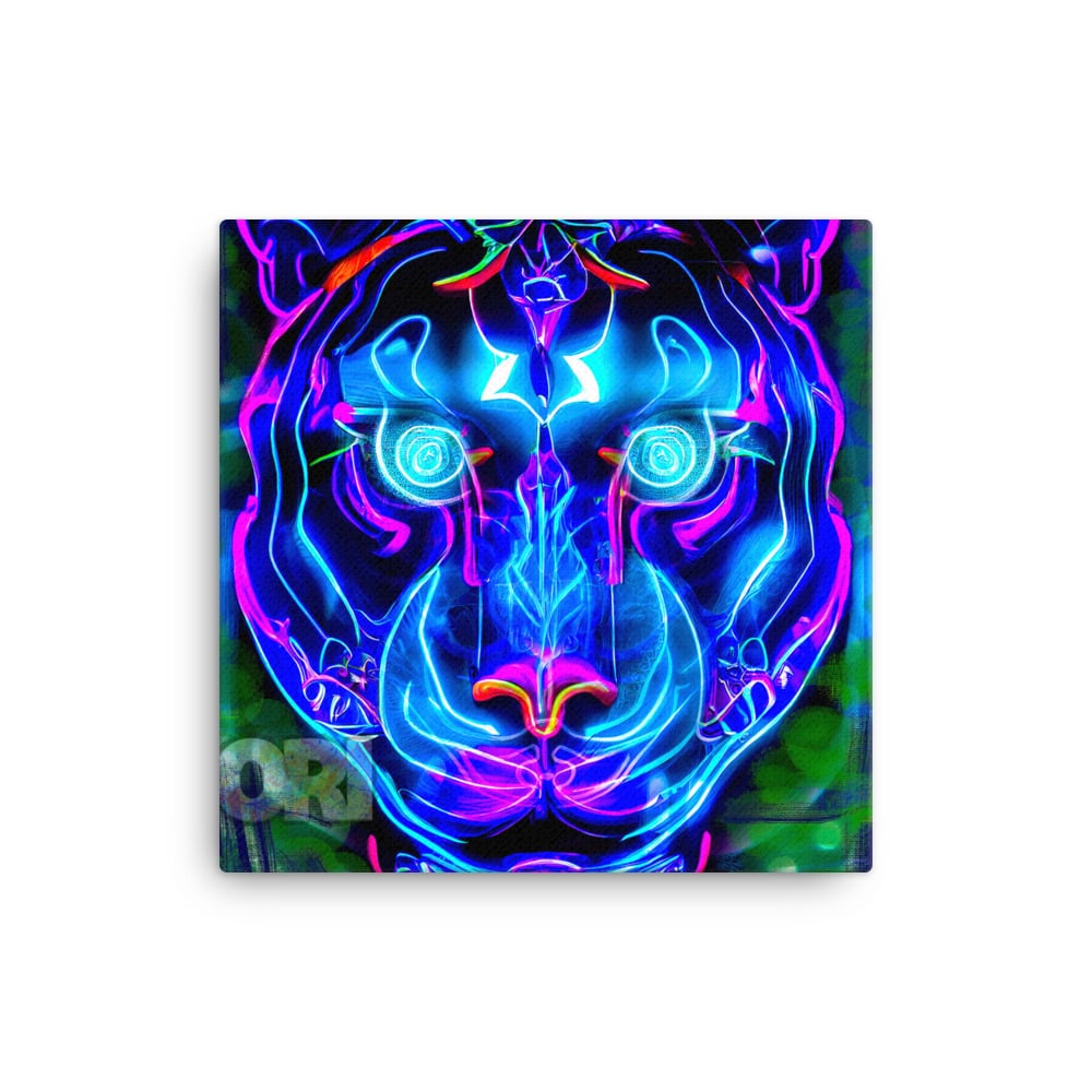 Canvas Title : Neon Tiger ( Artist Ori Bengal) Limited Edition 111:111 Bonused 1 NFT each ( NFT Mint is April 8th, 2023)