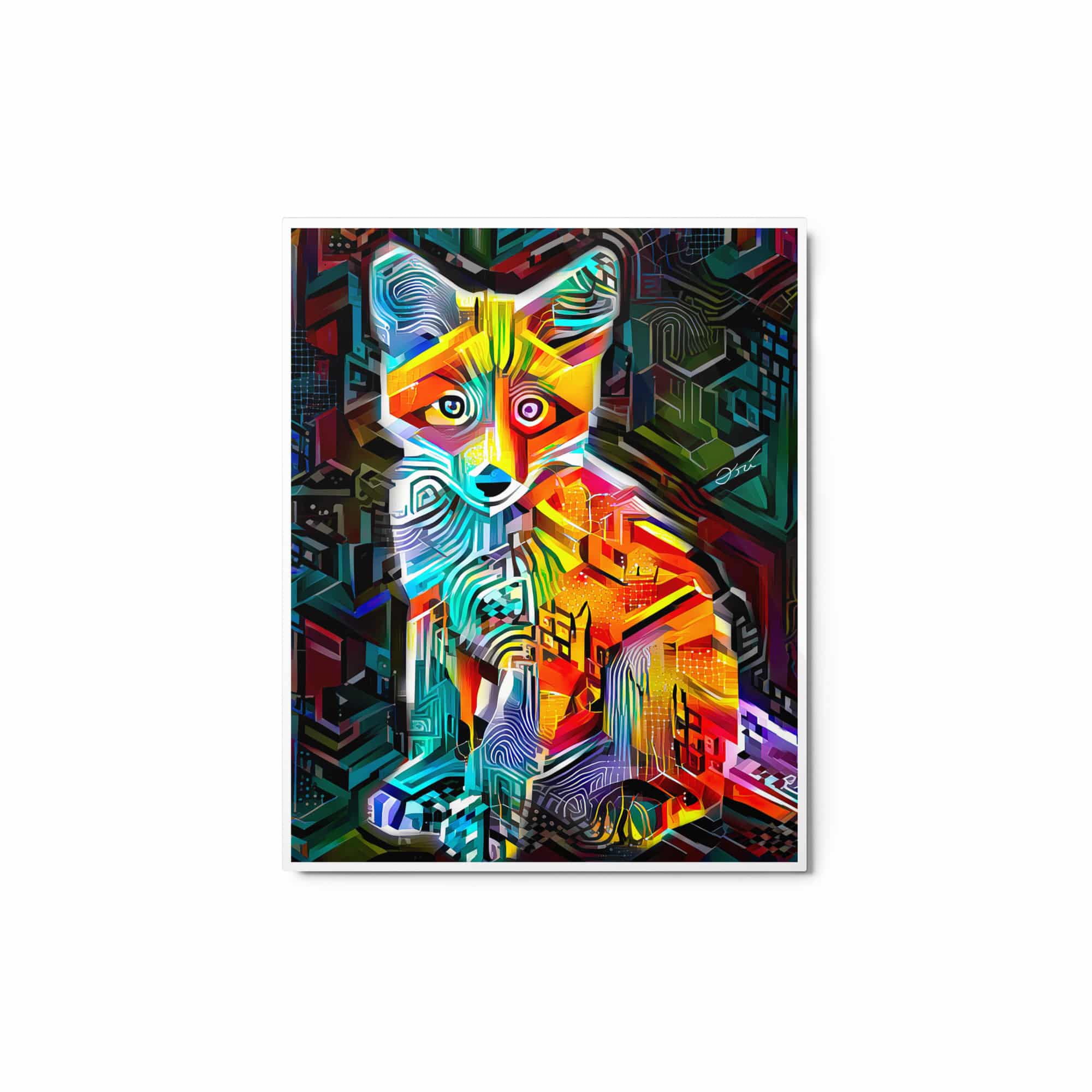 36″ X 24″ METAL PRINT Baby Fox ( Artist Ori Bengal) Bonus 1:11 NFT ( Mint Date April 8th, 2023)